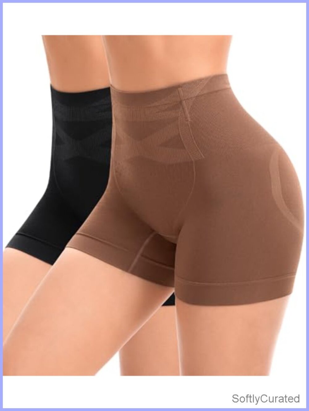 Seamless Slip Shorts Tummy Control Shapewear Boyshorts Panties 2 Pack